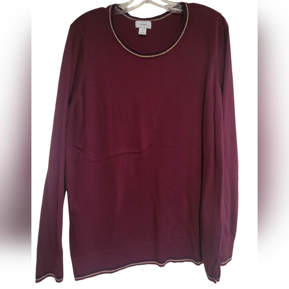 Old Navy sweater plum colored, cute, size XXL.
